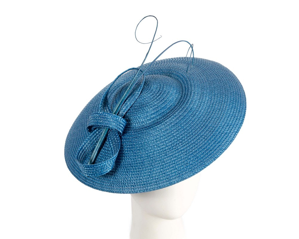 Royal Blue "saucer" fascinator hat by Max Alexander - Hats From OZ