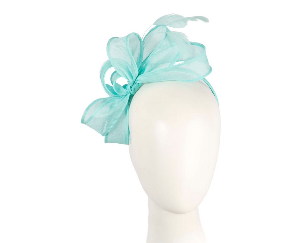 Light blue organza fascinator by Max Alexander - Hats From OZ