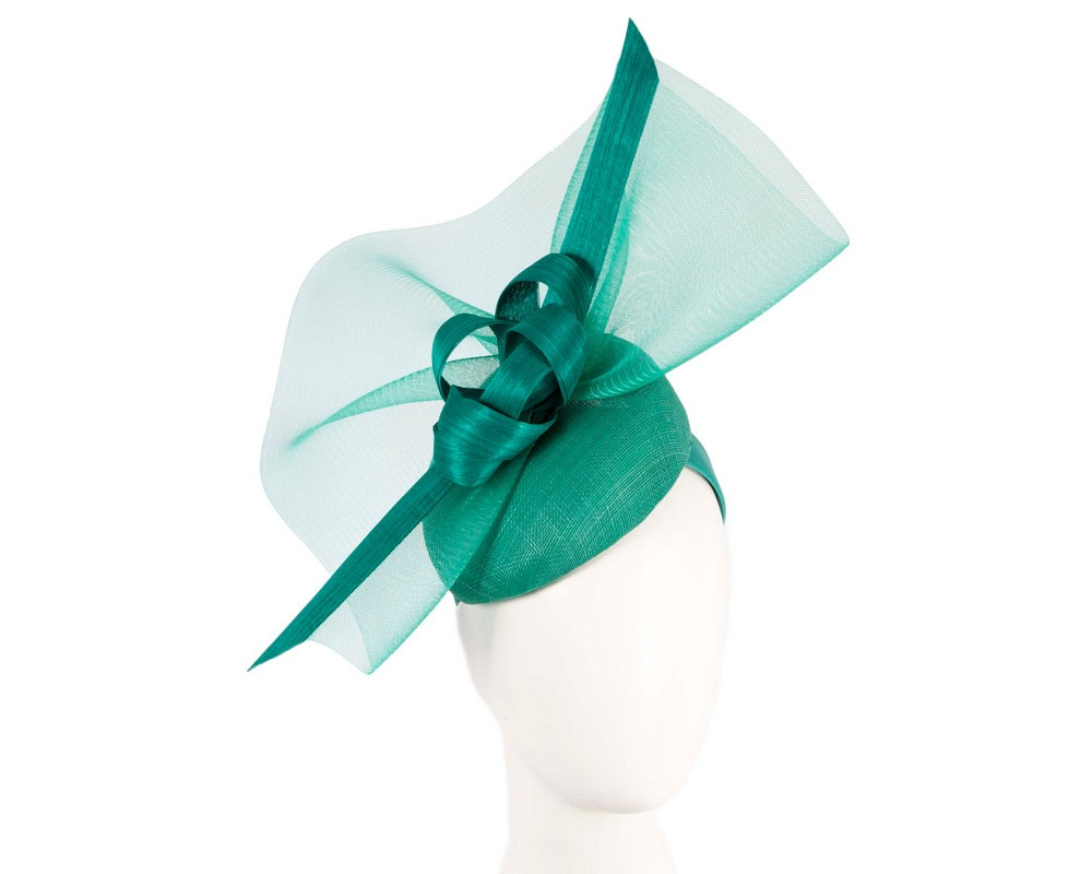 Tall teal green racing fascinator by Fillies Collection - Hats From OZ