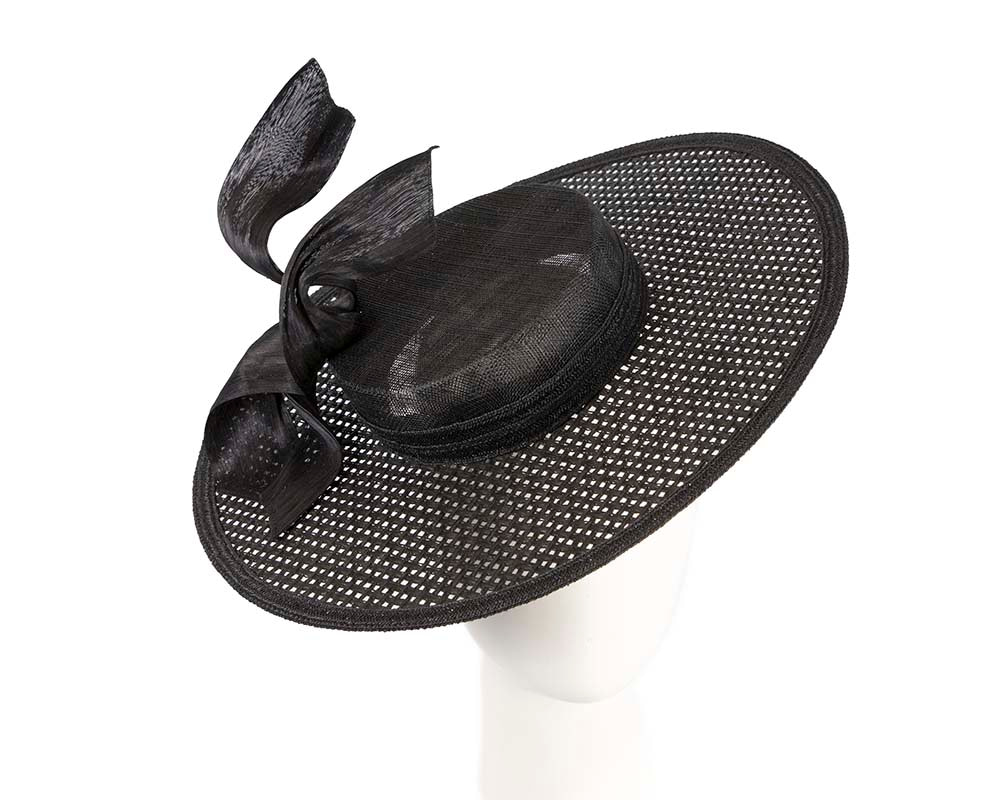 Exclusive black boater hat by Beleivera - Hats From OZ