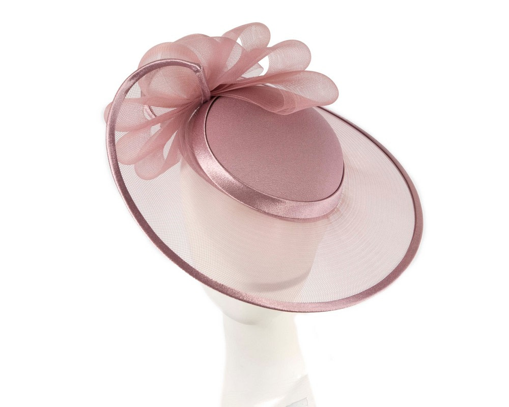 Mauve Mother of the Bride Wedding Hat custom made to order - Hats From OZ