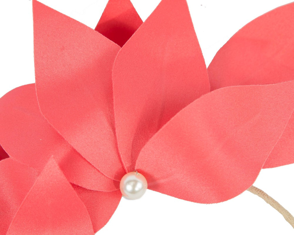 Bespoke coral flower headband by BELIEVERA - Image 3