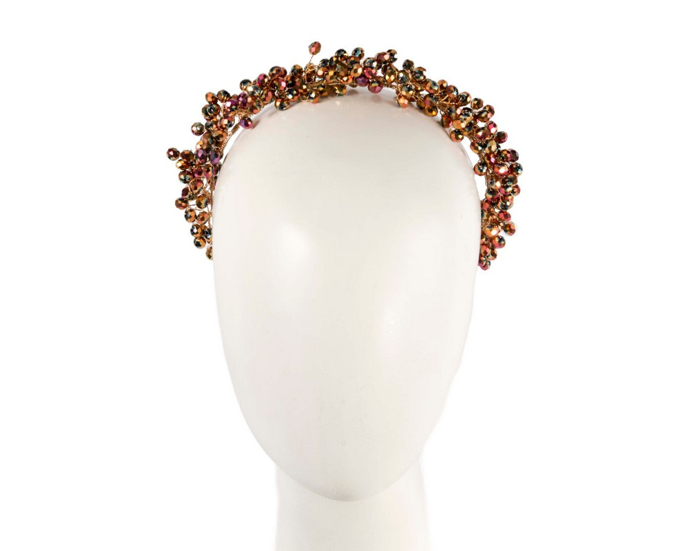 Shiny bronze headband by Max Alexander - Hats From OZ