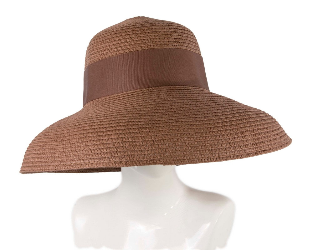 Elegant bronze ladies summer beach hat - Hats From OZ