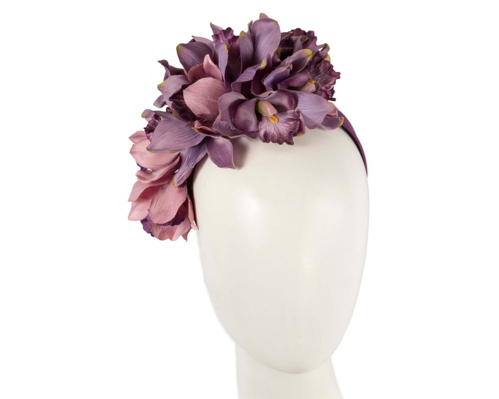 Hand made exclusive purple fascinator headband - Hats From OZ