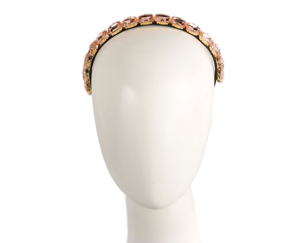 Thin coral crystal headband - Hats From OZ