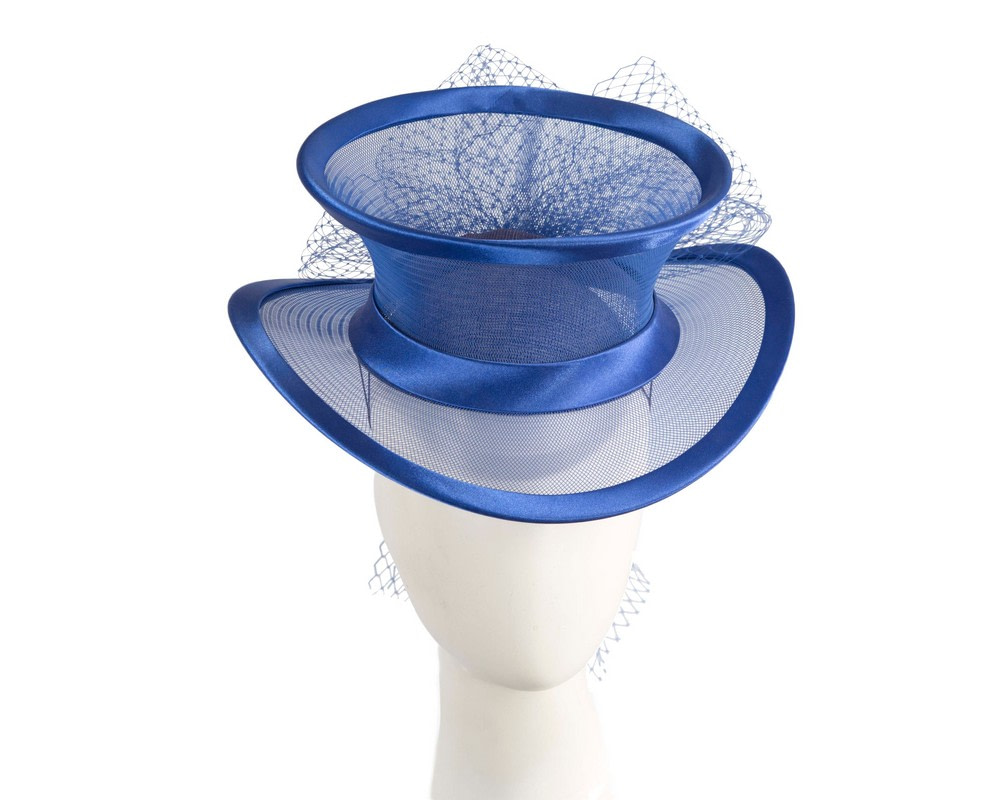 Exclusive royal blue top hat by Cupids Millinery - Hats From OZ