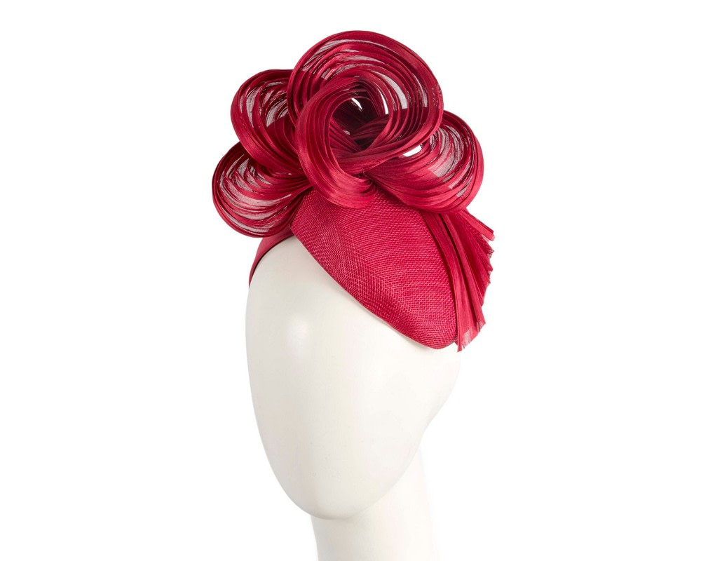 Exclusive red pillbox fascinator by Fillies Collection - Hats From OZ