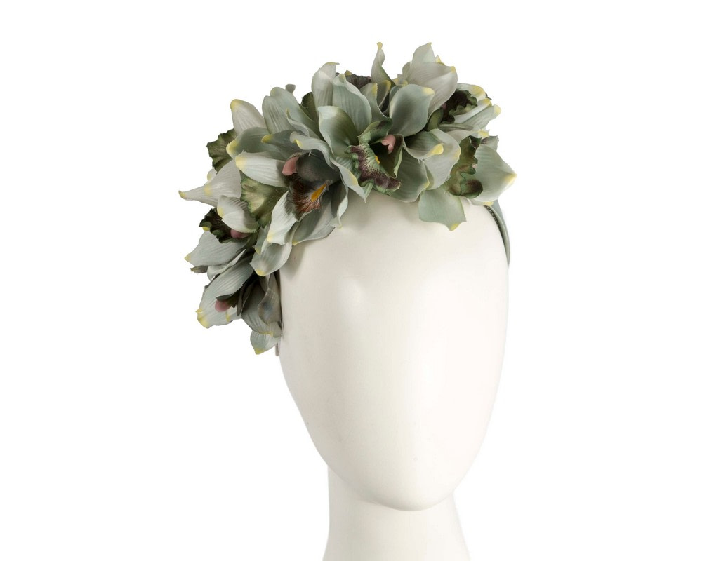 Hand made exclusive green fascinator headband - Hats From OZ