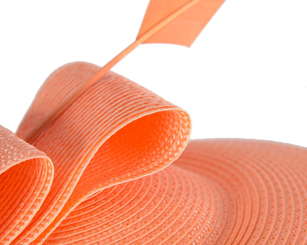 Coral "saucer" fascinator hat by Max Alexander - Image 5