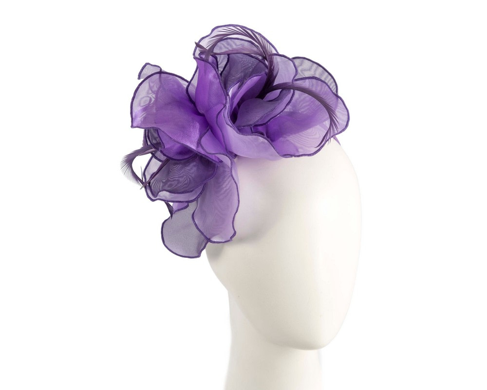 Purple and lilac organza fascinator by Max Alexander - Hats From OZ