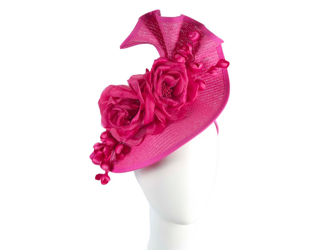 Fuchsia racing fascinator by Fillies Collection - Hats From OZ