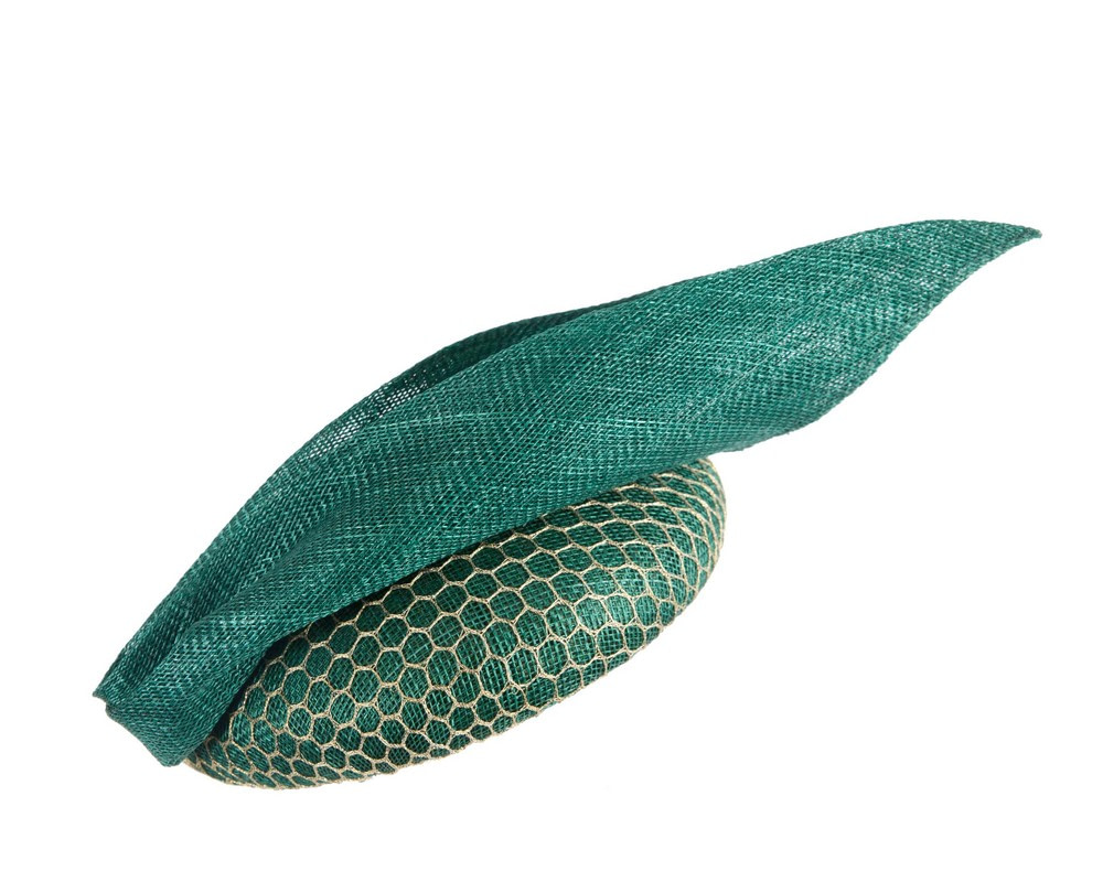 Green and gold pillbox fascinator by BELIEVERA - Hats From OZ Green and gold pillbox fascinator by BELIEVERA - Image 6