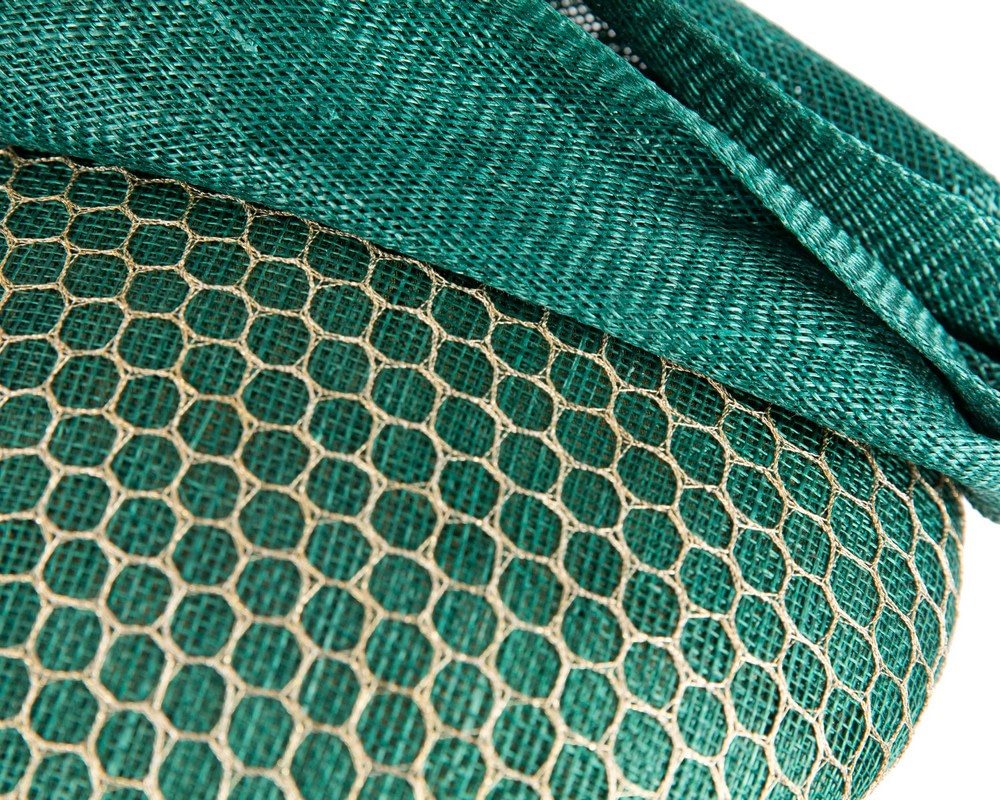 Green and gold pillbox fascinator by BELIEVERA - Hats From OZ Green and gold pillbox fascinator by BELIEVERA - Image 5