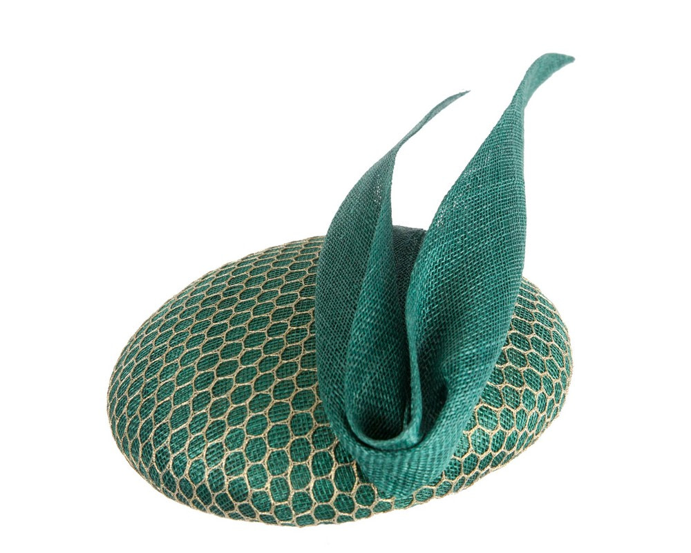 Green and gold pillbox fascinator by BELIEVERA - Hats From OZ Green and gold pillbox fascinator by BELIEVERA - Image 4