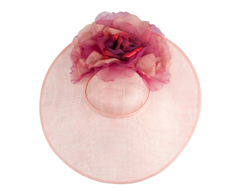 Large pink & wine racing fascinator hat by Fillies Collection - Hats From OZ Large pink & wine racing fascinator hat by Fillies Collection - Image 4