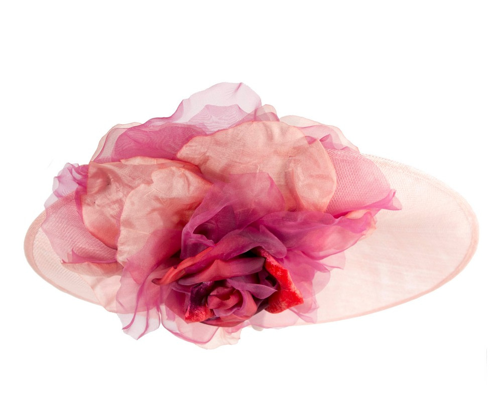 Large pink & wine racing fascinator hat by Fillies Collection - Hats From OZ Large pink & wine racing fascinator hat by Fillies Collection - Image 3