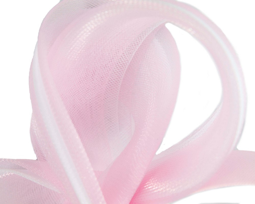 Pink crinoline bow fascinator by Fillies Collection - Hats From OZ Pink crinoline bow fascinator by Fillies Collection - Image 3