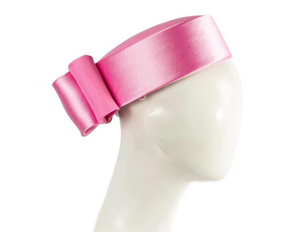 Exclusive large pink pillbox hat by Cupids Millinery - Hats From OZ | H5025PI Exclusive large pink pillbox hat by Cupids Millinery - Hats From OZ