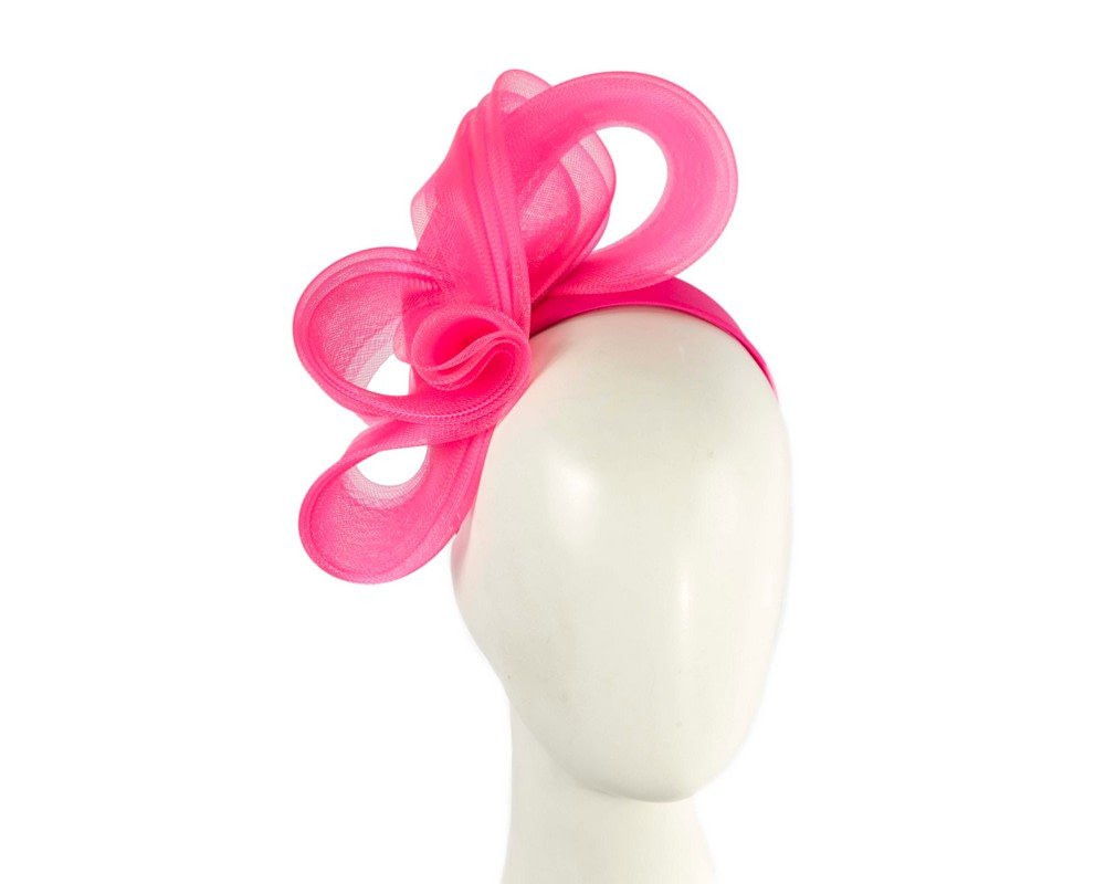Hot Pink crinoline bow fascinator by Fillies Collection - Hats From OZ