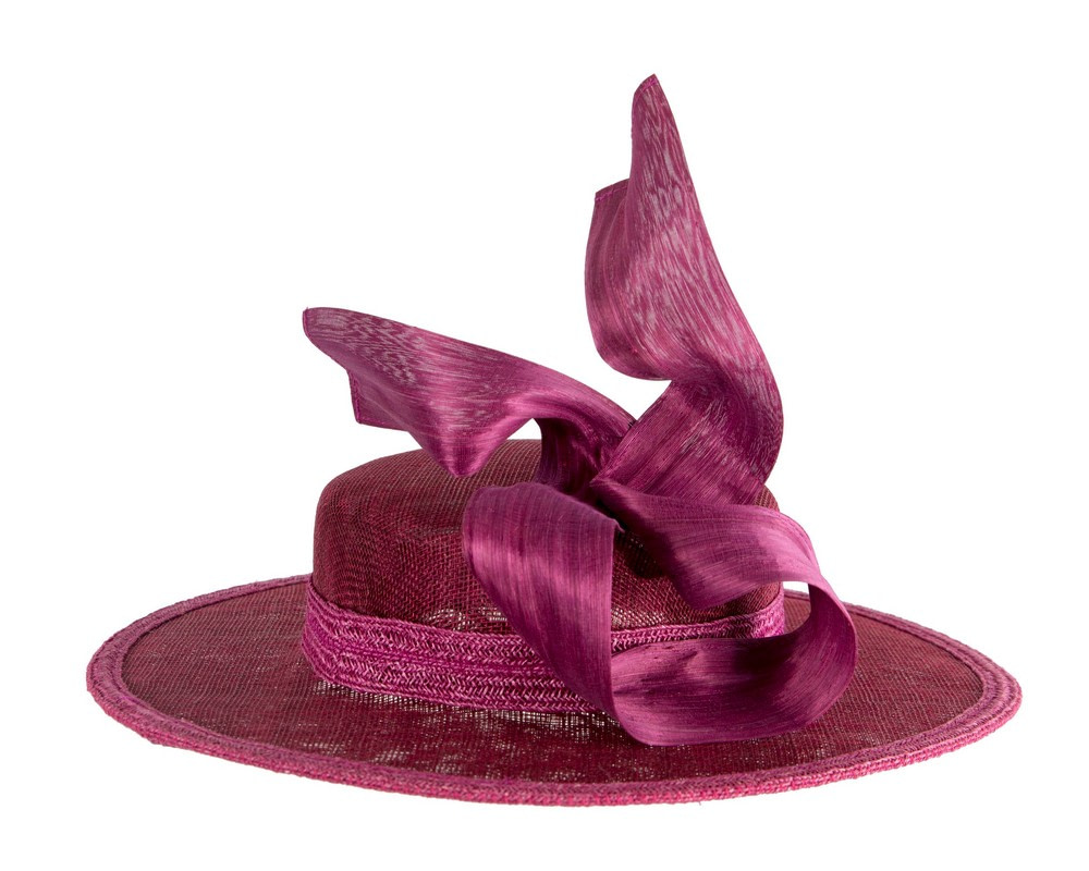 Exclusive magenta boater hat by Believera - Hats From OZ Exclusive magenta boater hat by Believera - Image 5