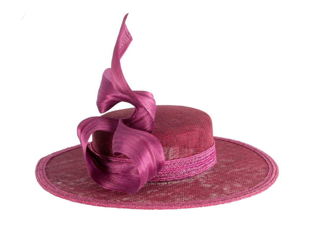 Exclusive magenta boater hat by Believera - Hats From OZ Exclusive magenta boater hat by Believera - Image 3