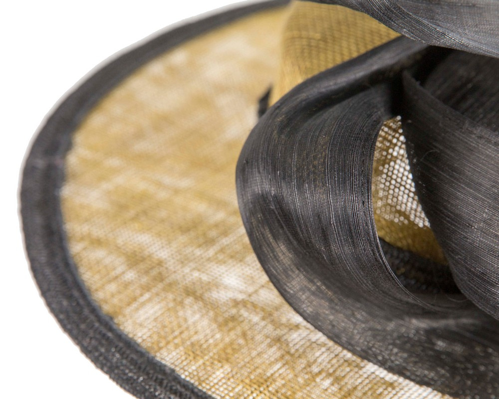 Exclusive olive & black straw boater hat by Believera - Hats From OZ Exclusive olive & black straw boater hat by Believera - Image 5