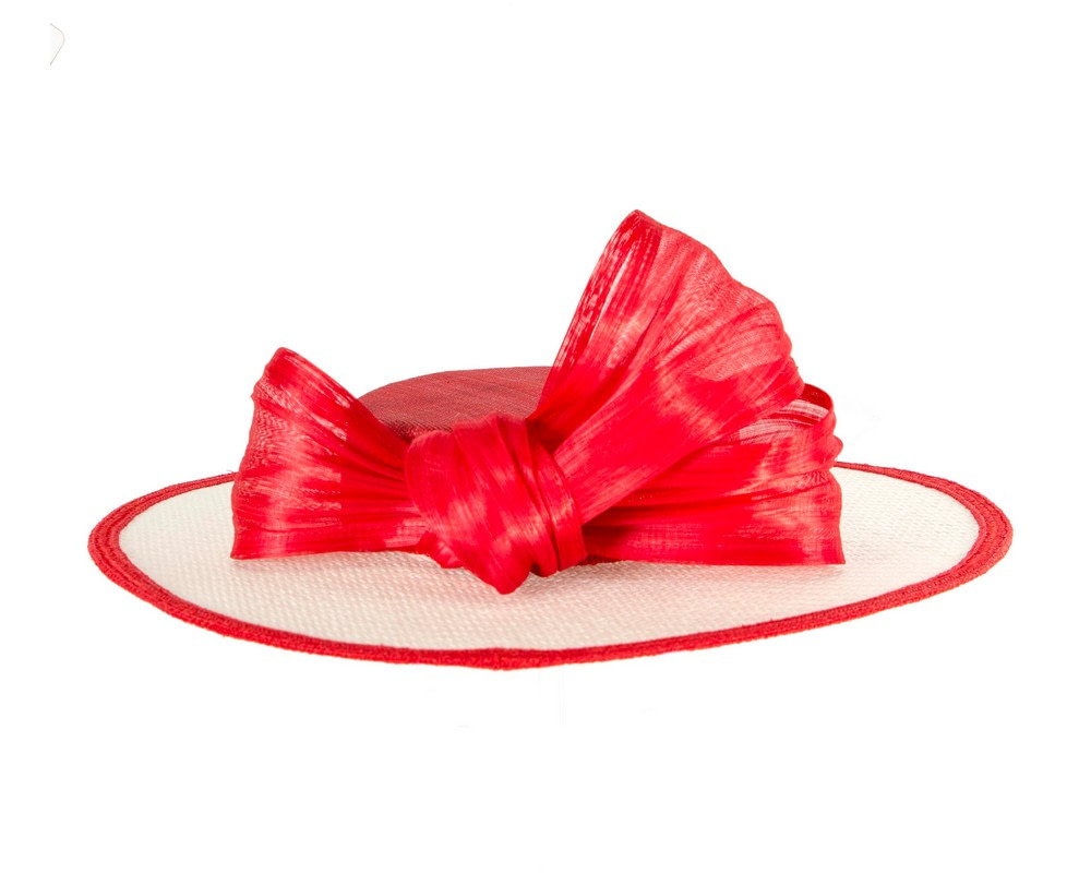 Exclusive white & red boater hat by Believera - Hats From OZ Exclusive white & red boater hat by Believera - Image 7