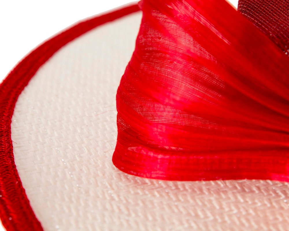 Exclusive white & red boater hat by Believera - Hats From OZ Exclusive white & red boater hat by Believera - Image 6