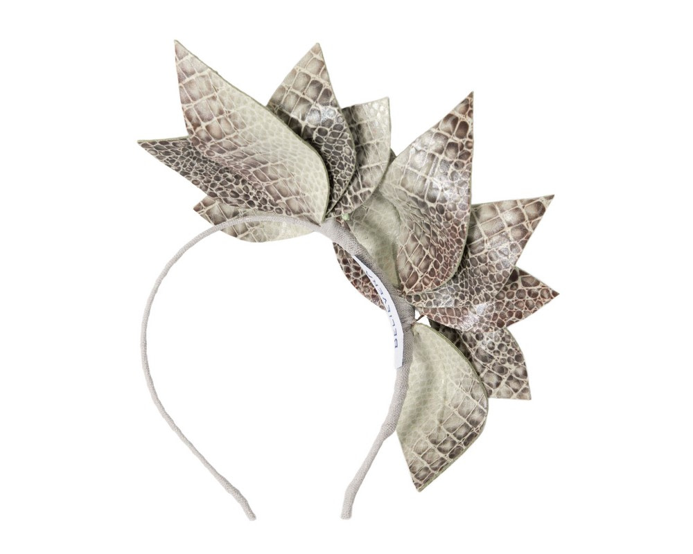 Leather flower headband by BELIEVERA - Hats From OZ Leather flower headband by BELIEVERA - Image 4