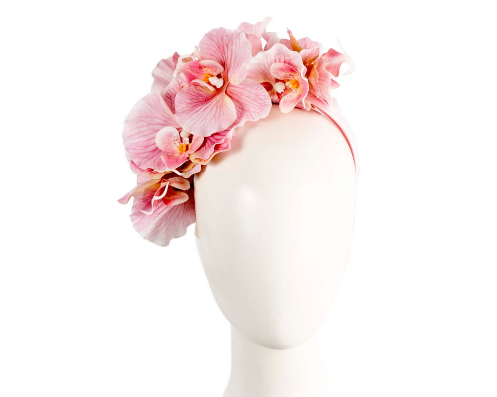 Bespoke pink orchid flower headband by Fillies Collection - Hats From OZ