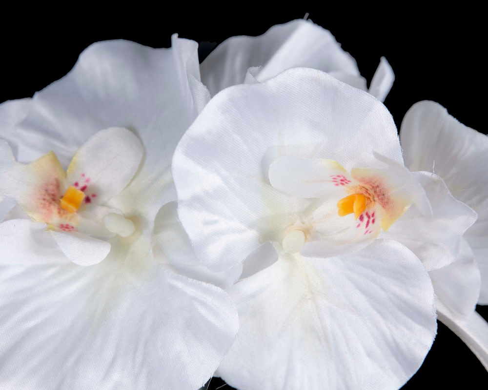 Bespoke white orchid flower headband by Cupids Millinery - Hats From OZ Bespoke white orchid flower headband by Cupids Millinery - Image 3