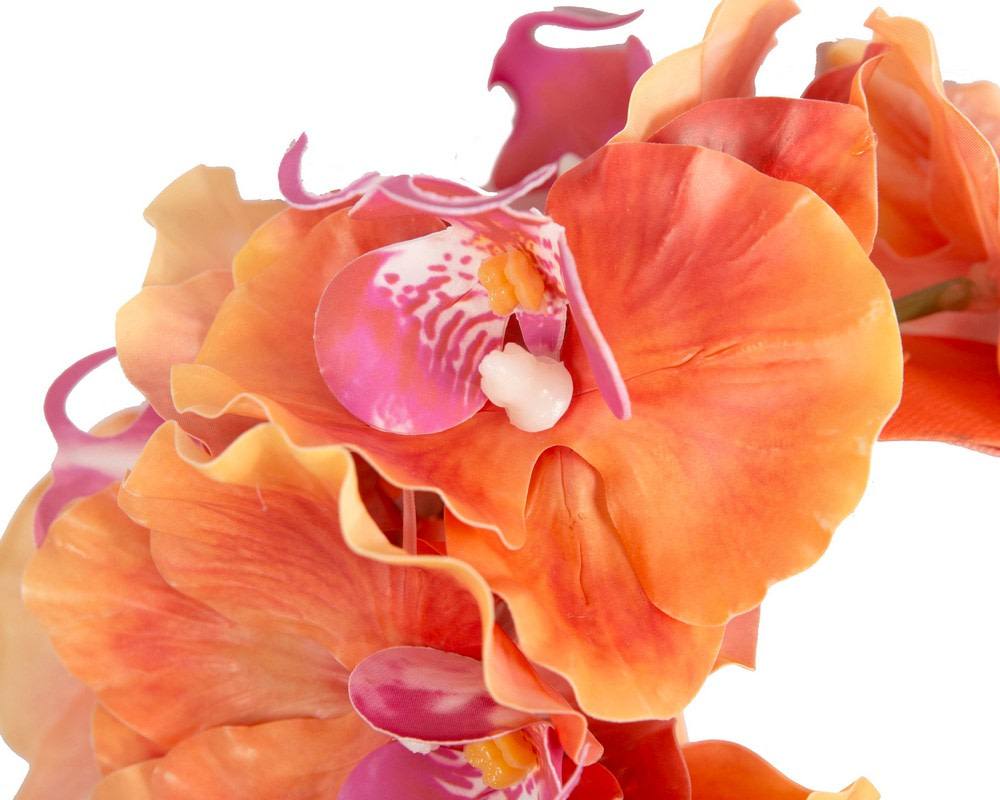 Bespoke orange orchid flower headband by Cupids Millinery - Hats From OZ Bespoke orange orchid flower headband by Cupids Millinery - Image 3