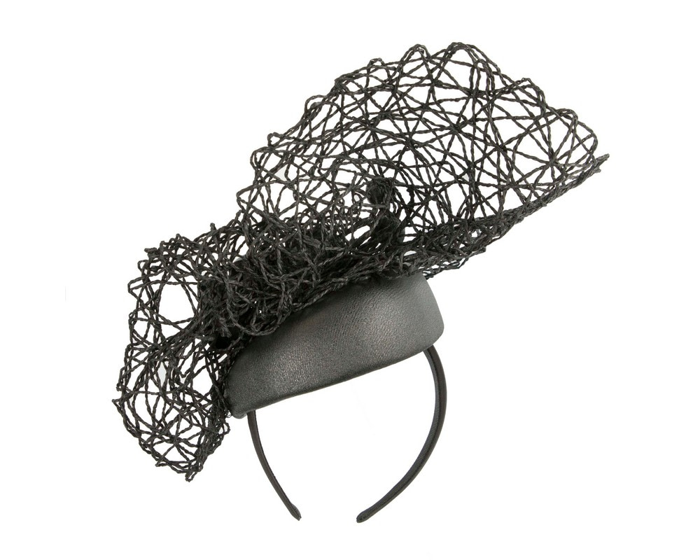 Exclusive black pillbox fascinator by Cupids Millinery - Hats From OZ Exclusive black pillbox fascinator by Cupids Millinery - Image 6