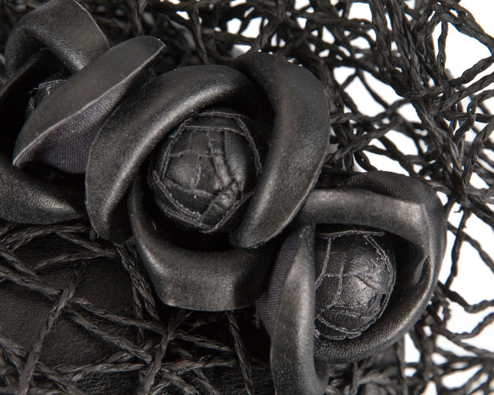 Exclusive black pillbox fascinator by Cupids Millinery - Hats From OZ Exclusive black pillbox fascinator by Cupids Millinery - Image 5