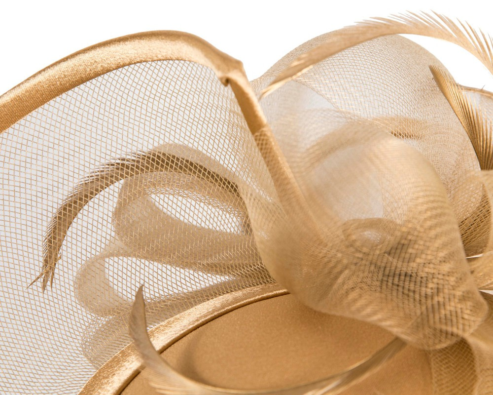 Gold Mother of the Bride Wedding Hat custom made to order - Hats From OZ Gold Mother of the Bride Wedding Hat custom made to order - Image 6