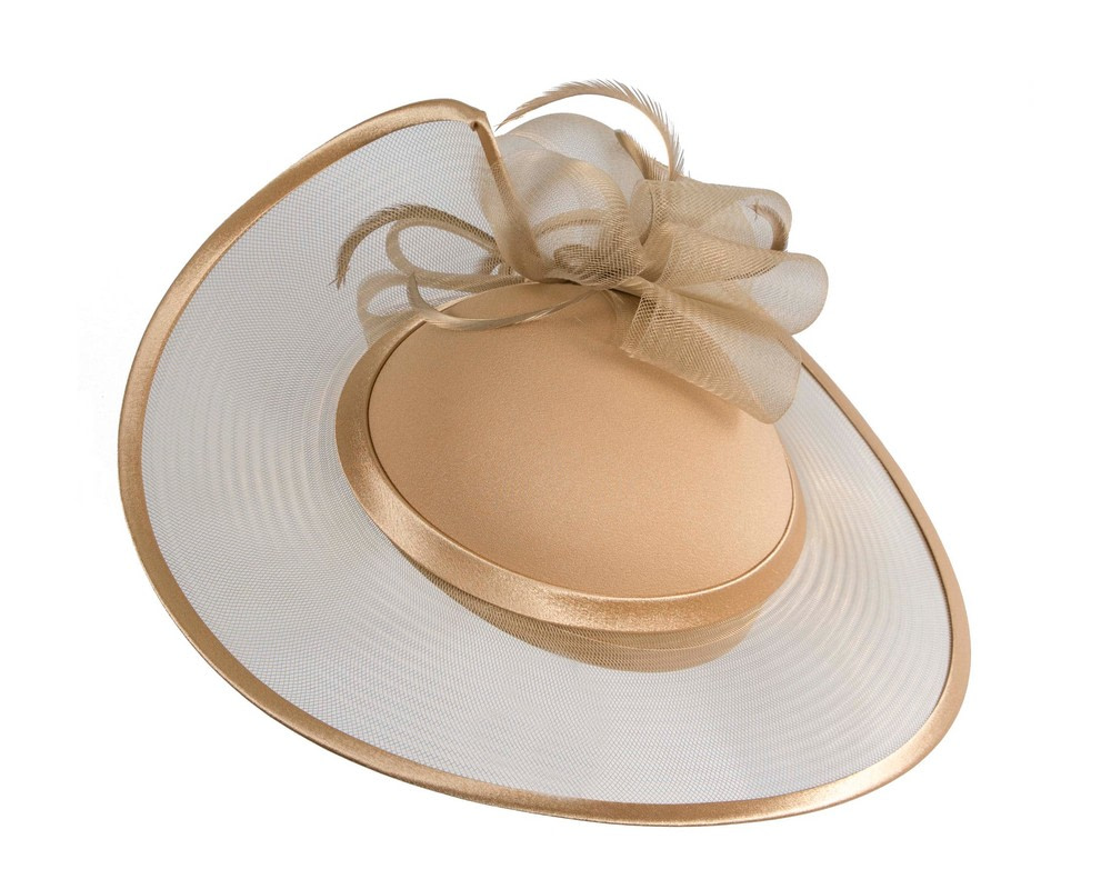 Gold Mother of the Bride Wedding Hat custom made to order - Hats From OZ Gold Mother of the Bride Wedding Hat custom made to order - Image 2