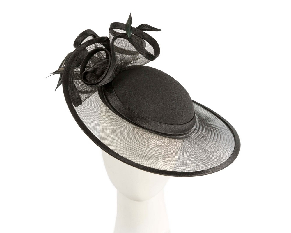 Black Mother of the Bride Wedding Hat - Hats From OZ Black Mother of the Bride Wedding Hat