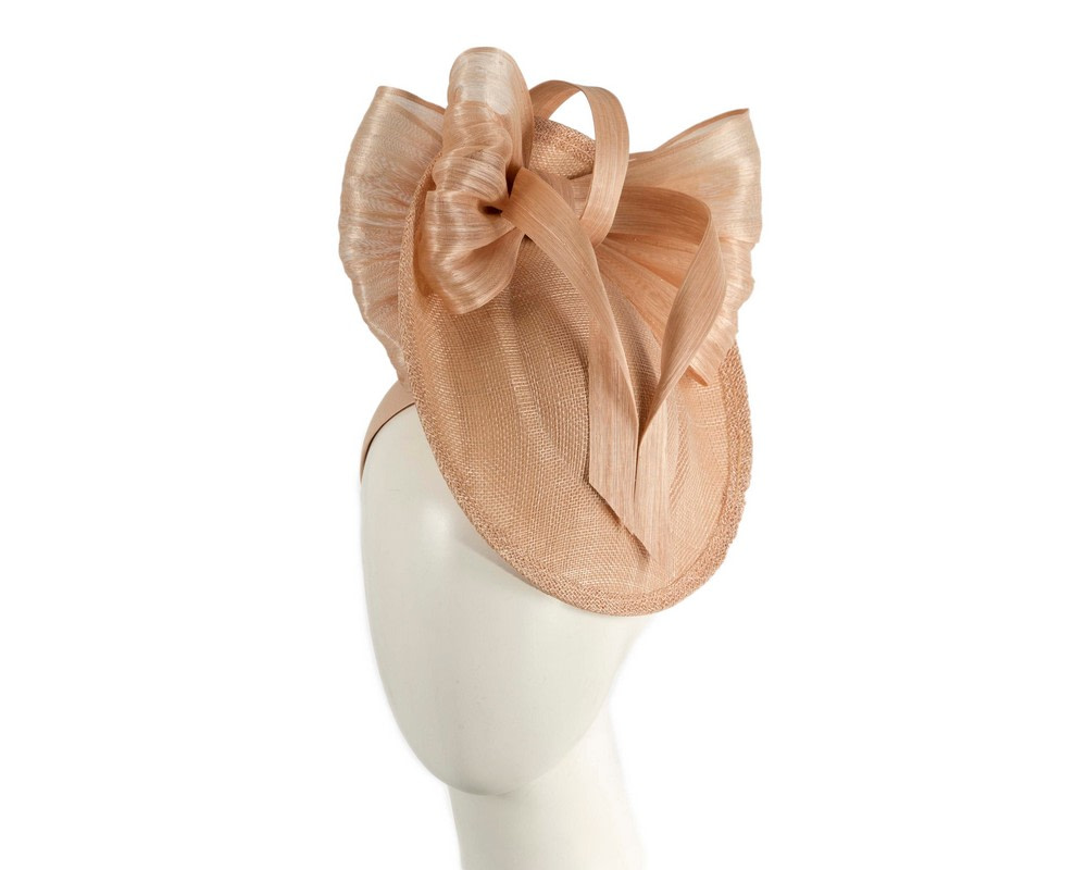 Nude fascinator with bow by Fillies Collection - Hats From OZ | S252NU Nude fascinator with bow by Fillies Collection - Hats From OZ