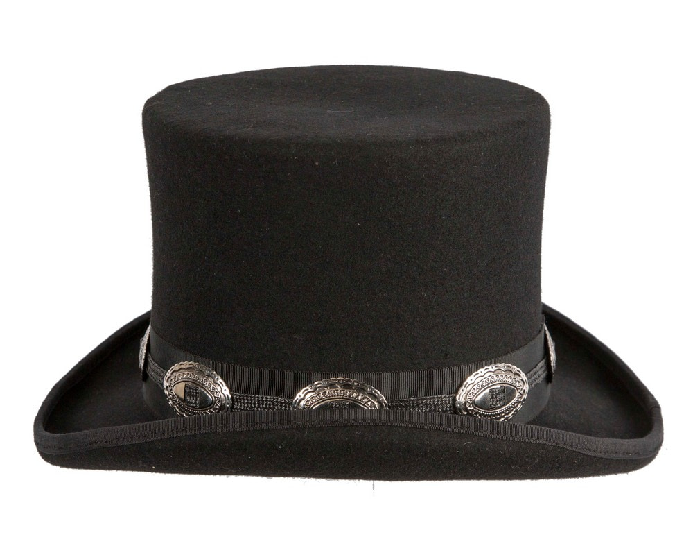 Black Slash Felt Top Hat - Hats From OZ Black Slash Felt Top Hat - Image 3
