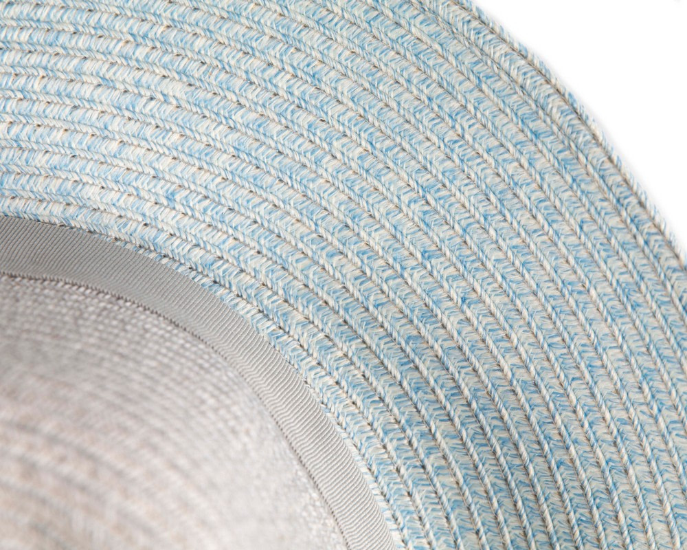 Unisex Two-tone Grey Fedora Wide Brim Summer Hat - Hats From OZ Unisex Two-tone Grey Fedora Wide Brim Summer Hat - Image 4