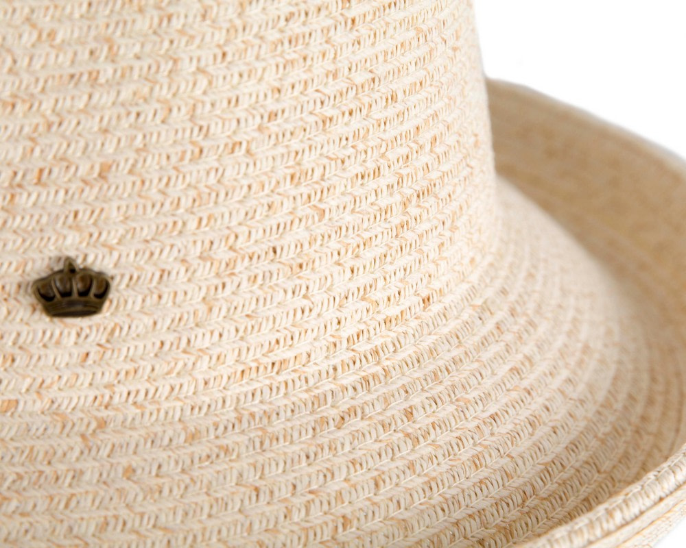 Ivory Braided Breton Upturned Brim Hat - Hats From OZ Ivory Braided Breton Upturned Brim Hat - Image 5