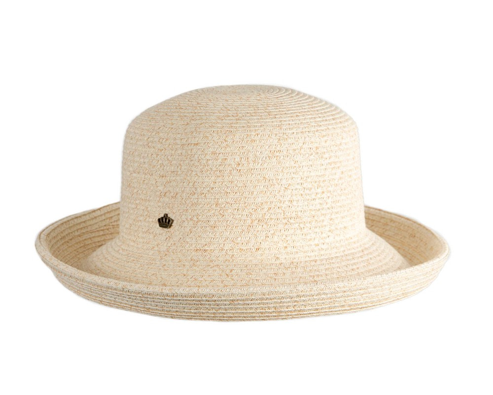 Ivory Braided Breton Upturned Brim Hat - Hats From OZ Ivory Braided Breton Upturned Brim Hat - Image 2
