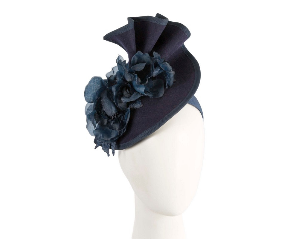 Navy winter races fascinator by Fillies Collection - Hats From OZ