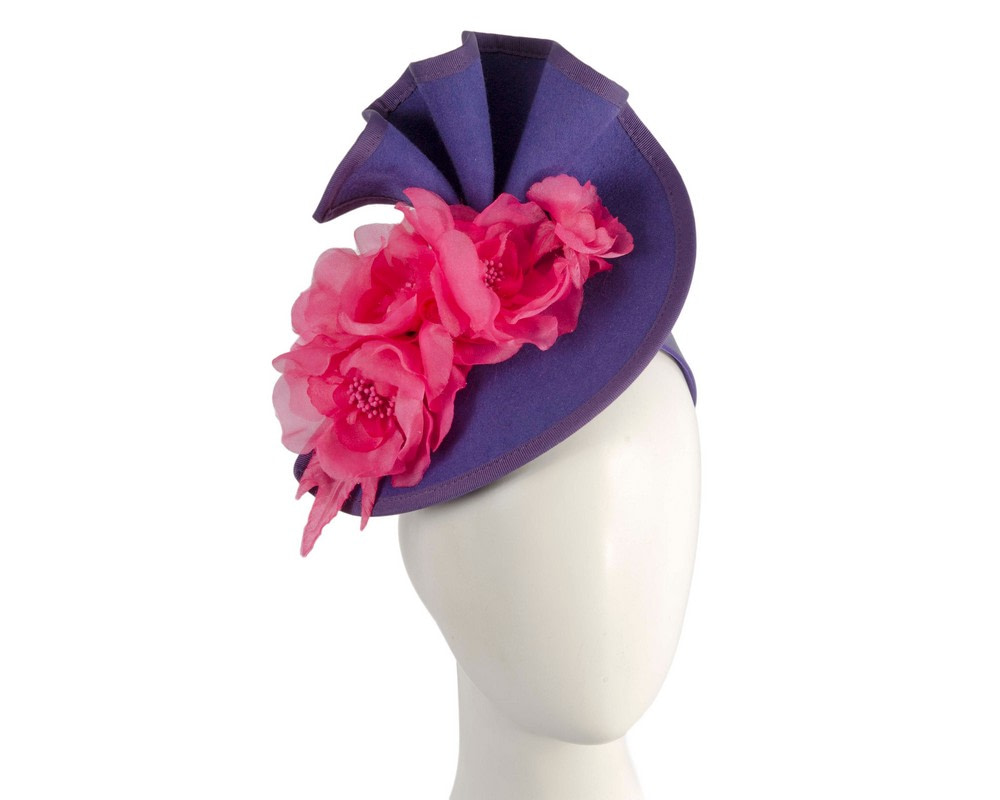 Purple & Red winter races fascinator by Fillies Collection - Hats From OZ