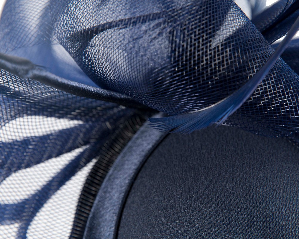 Navy Mother of the Bride Wedding Hat custom made to order - Hats From OZ Navy Mother of the Bride Wedding Hat custom made to order - Image 5