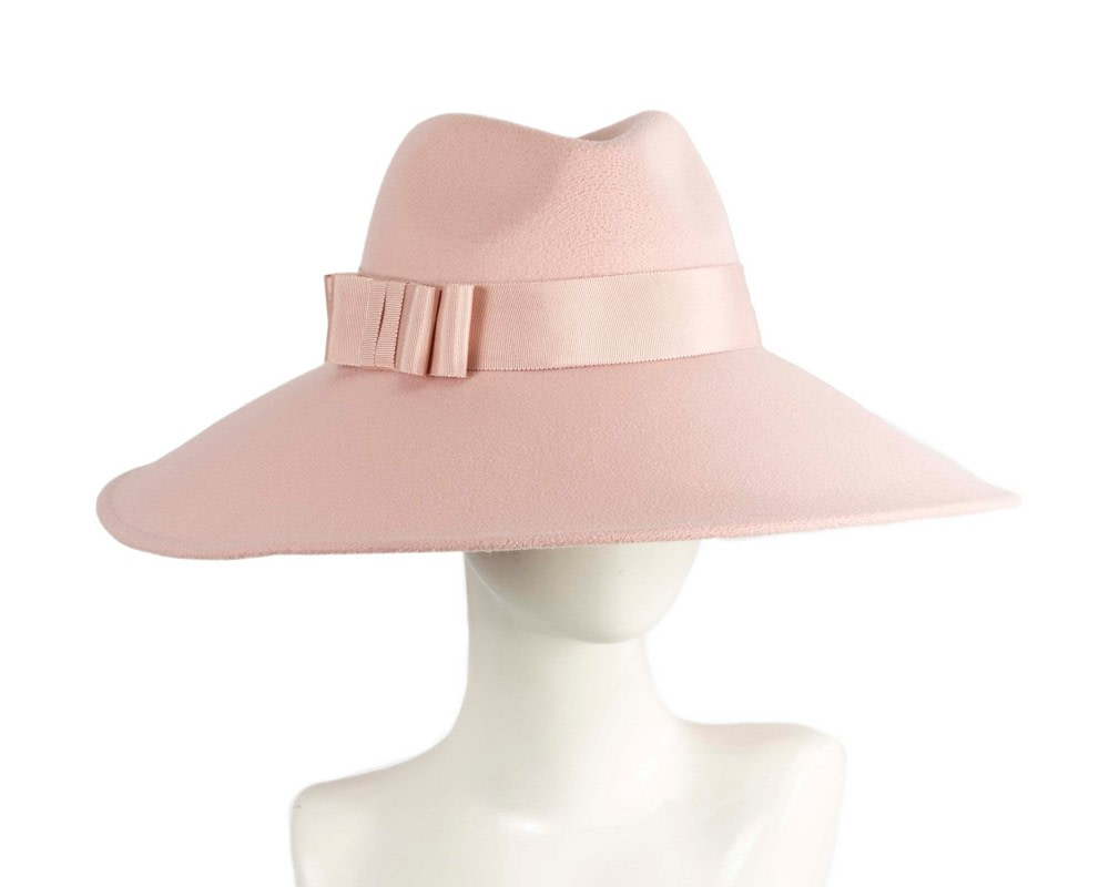 Pink wide brim winter hat by Max Alexander - Hats From OZ