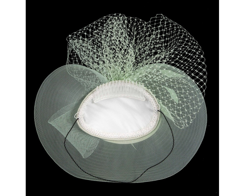 Custom made mint green cocktail hat - Hats From OZ Custom made mint green cocktail hat - Image 6