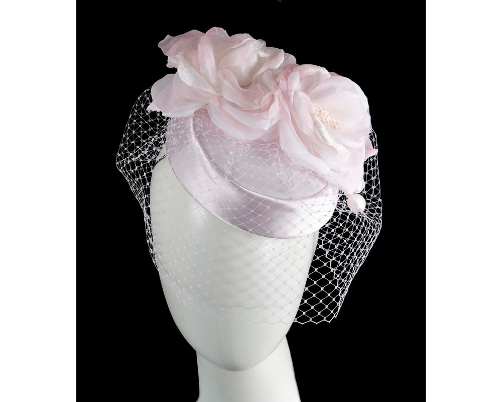 Pink Australian Made Pillbox Fascinator - Hats From OZ