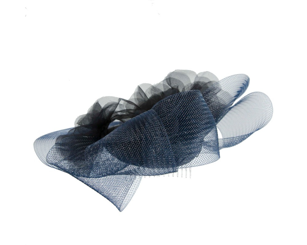 Custom made navy cocktail hat with flowers - Hats From OZ Custom made navy cocktail hat with flowers - Image 7